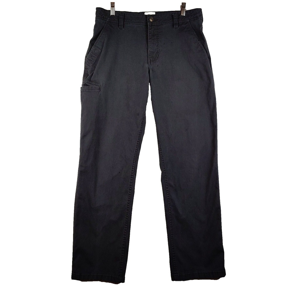 Field & Stream Pants Mens 32x32 (Actual 33x30) Gray Flat Front Utility Pocket